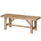 Vintiquewise Wooden Bench Farmhouse Entryway Organizer Retro Rustic Accent Seat Natural Wood Armless Design for Living Room Hallway Kitchen Dining Room Stylish & Practical Décor for Indoor Space